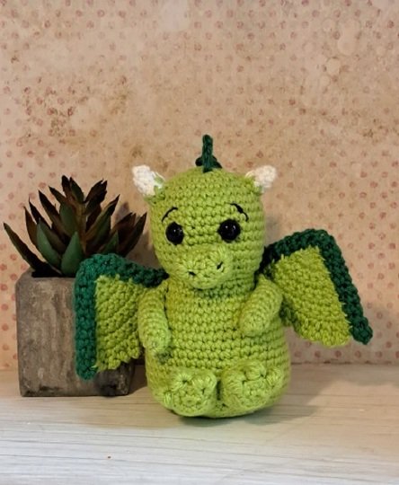 Häkelanleitung Drache Alex