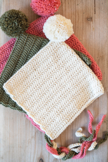 Zwergenmütze / Baby-Mütze "Malin" simpel mit Bommel Häkelanleitung // PDF