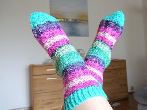 Spiralsocken stricken | Die Socke die mitwächst
