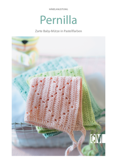 Baby-Zwergenmütze "Pernilla" im Filethäkelmuster Häkelanleitung // PDF