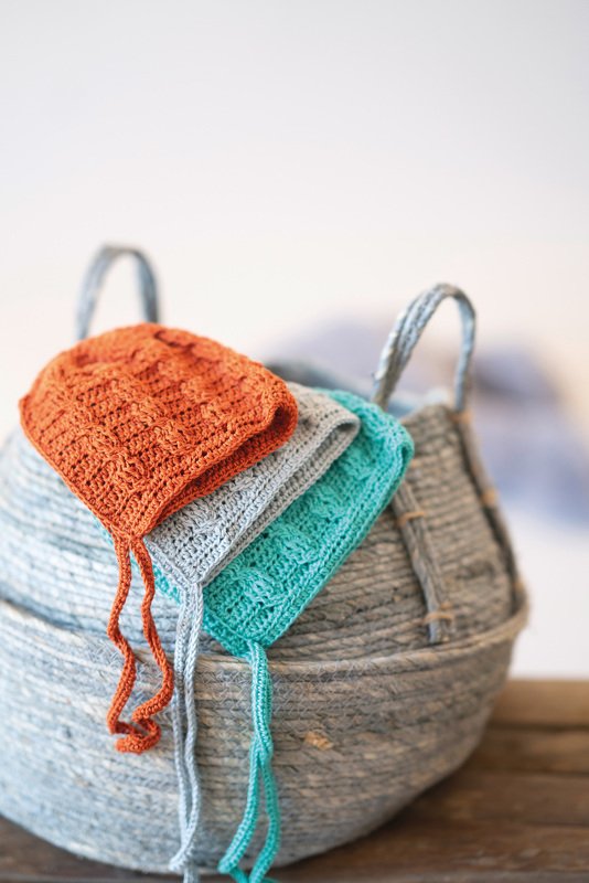 Bonnet / Baby-Mütze "Sverre" im Zopfmuster Häkelanleitung // PDF - Bild 2