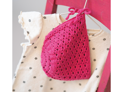 Bonnet / Baby-Mütze "Lotta" im feinen Muschelmuster Häkelanleitung // PDF