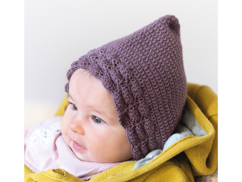 Zwergenmütze / Babymütze "Mads" mit dreifacher Rüsche Häkelanleitung // PDF