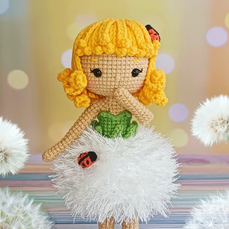 Crochet pattern doll, flower fairy amigurumi - Image 6