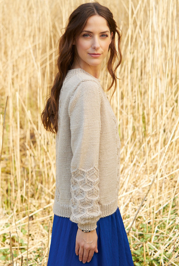 Pullover mit Strukturmuster in Beige