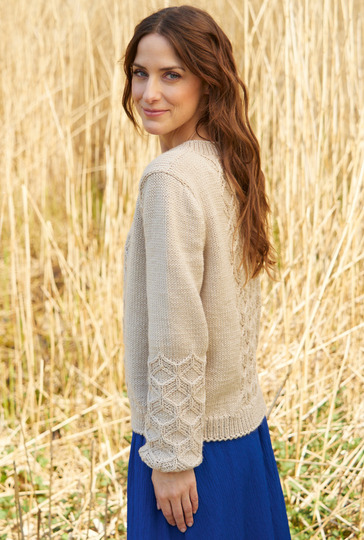 Pullover mit Strukturmuster in Beige