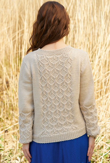 Pullover mit Strukturmuster in Beige