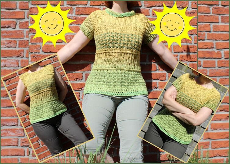 Häkel-Shirt "Magic Moments" alle Größen dank RVO