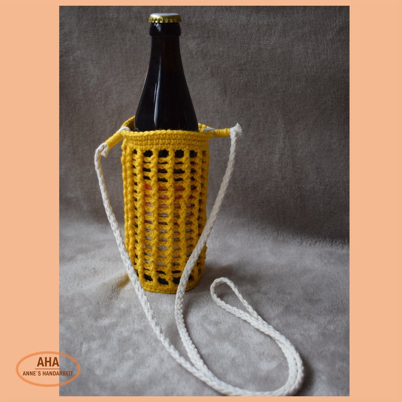 Beerta - gehäkelter Bierflaschenhalter • Accessoire • Drink to go - Bild 2