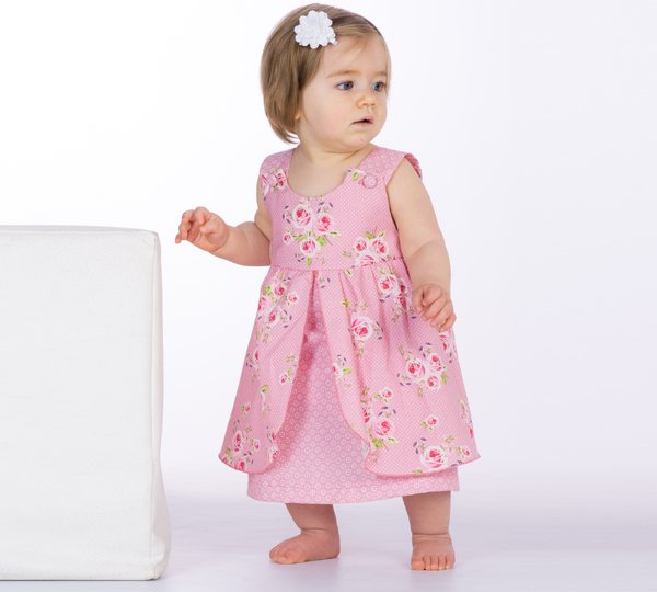 Baby Dress & Bloomers ROSA STELLA PDF Sewing Pattern 0m–4y