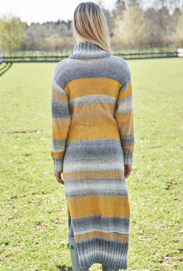 Herbstliches Kleid im Farbverlauf