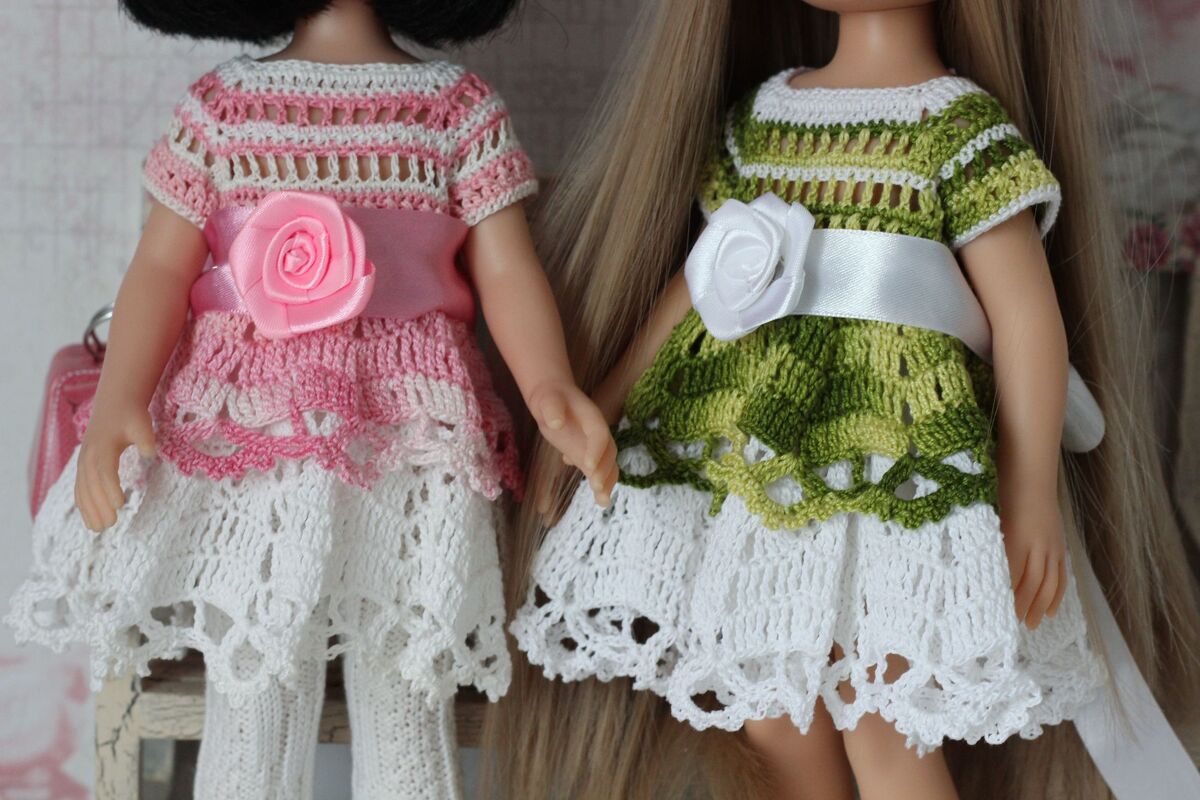 12-inch Dolls Dress Amelia Crochet Pattern - Image 7