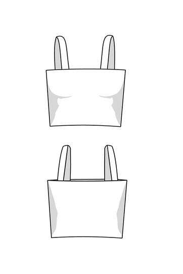 Sommertop Schnittmuster, Oberteil Jersey nähen, Einfach