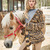 Jacke mit Kapuze aus Farbeffektgarn