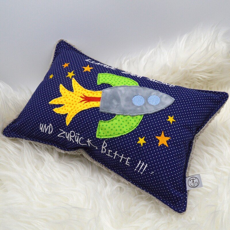 Stickdatei ITH Kissen Rakete 24x36cm - Bild 3