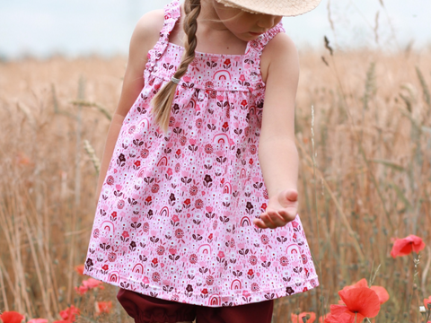 Ruffled Strap Dress - Gr. 86 - 164