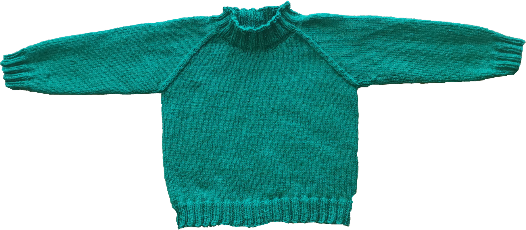 Glatt rechts gestrickter Pullover für 4-Jährige