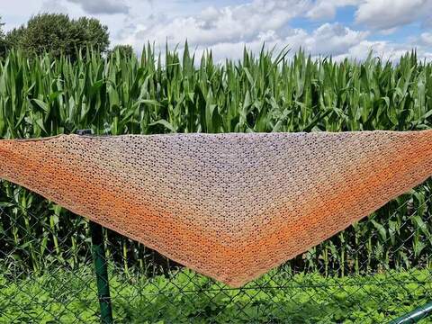 Häkelanleitung flaches Tuch Restina