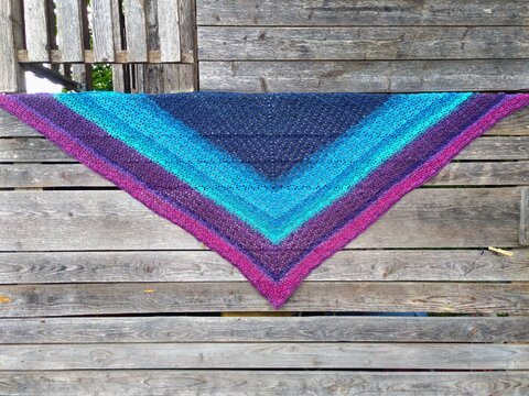 Häkelanleitung  Dreieckstuch Restina