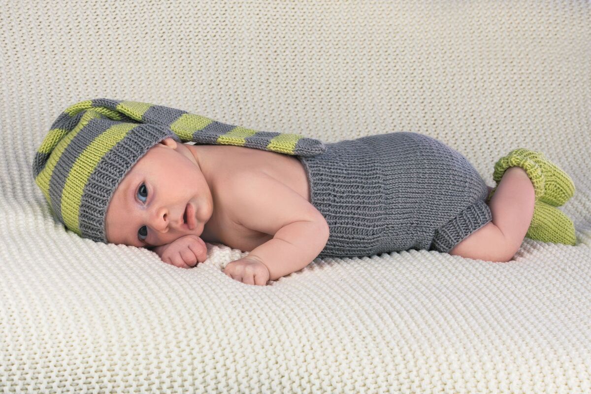 Newborn-Set mit Zipfelmütze, Windelhose und Söckchen Strickanleitung // PDF - Bild 2