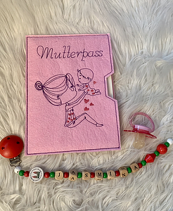 Stickdatei Mutterpass, Doodle Mama, Strichmännchen 849