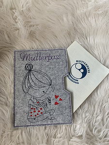 Stickdatei Mutterpass, Doodle Mama, ITH, Set 845