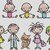 Stickdatei Strichmännchen Familie 2  Mann, Mutter, Kind, Katze, Baby, Kinde