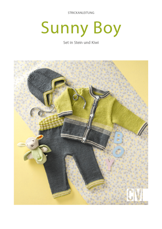 Baby-Set "Sunny Boy" mit Hose, Jacke und Mütze Strickanleitung // PDF