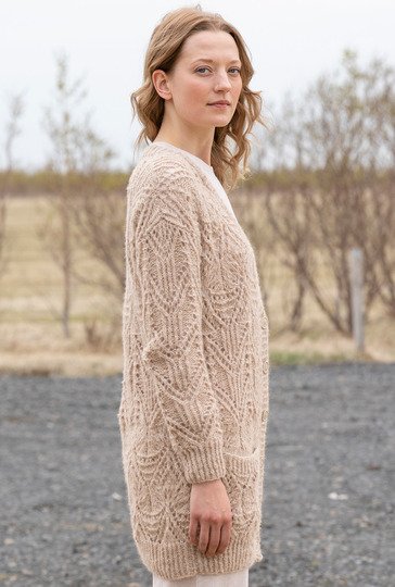 Jacke im Ajourmuster