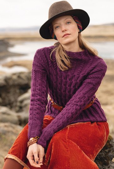 Pulli im Zopfmuster