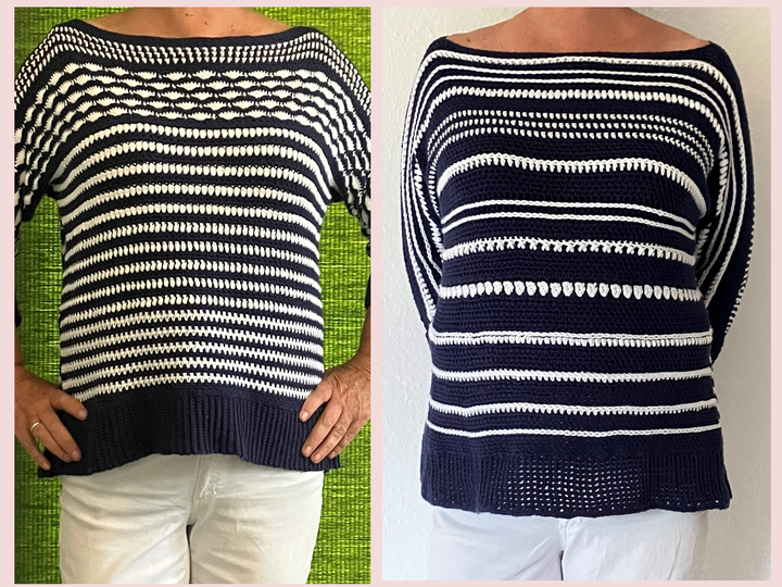 Ringelpullis, 2 in 1 Häkel-Anleitung