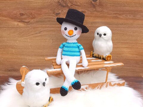 Mr. FROSTY - Häkelanleitung Schneemann
