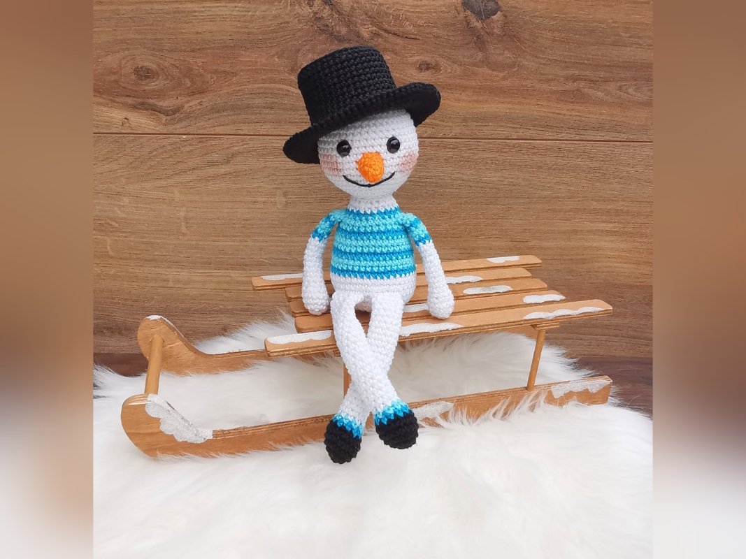 Mr. FROSTY - crochetpattern snowman - Image 4