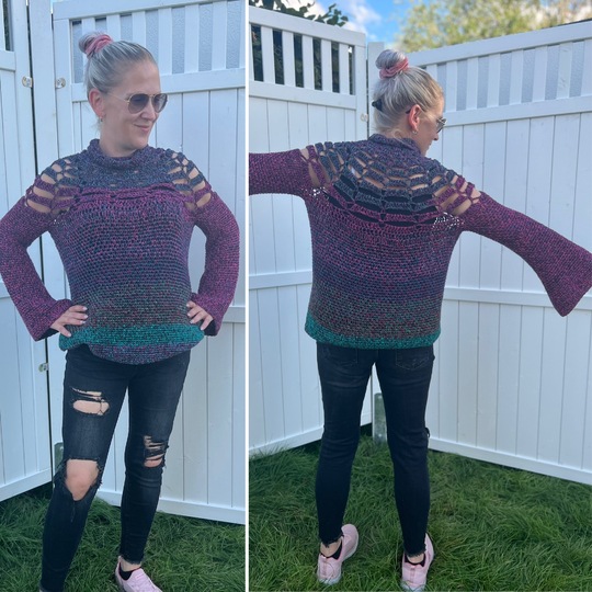 Häkelanleitung Pulli "Bunter Mix"