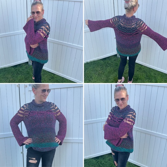 Häkelanleitung Pulli "Bunter Mix"