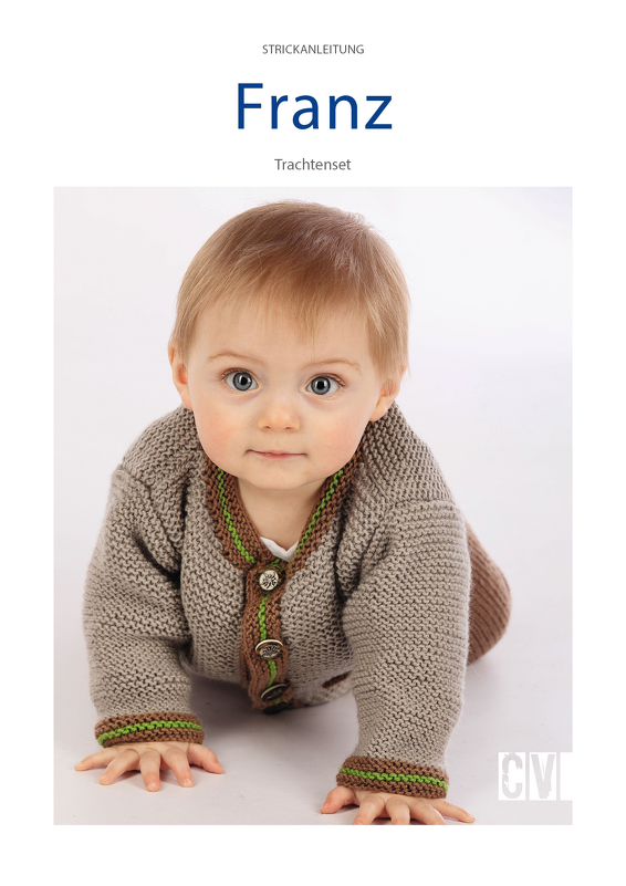 Baby-Trachten-Set "Franz" mit Jäckchen und Hose Strickanleitung // PDF