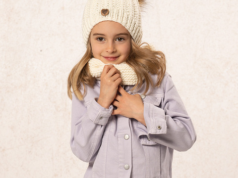 Strickanleitung Kindermütze mit Loop "Riga" 764088