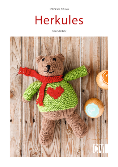 Kuscheltier / Amigurumi "Knuddelbär" mit Schal Strickanleitung // PDF