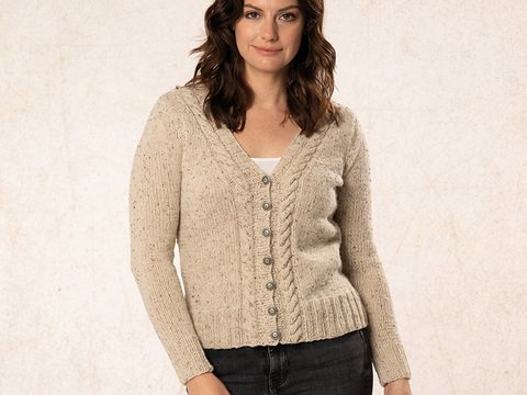Strickanleitung Damenjacke "Schafwolle" 764073