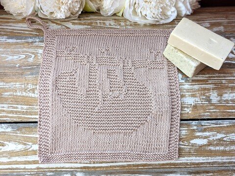 Waschlappen / Spültuch "Hang loose - das Faultier" - ganz einfach