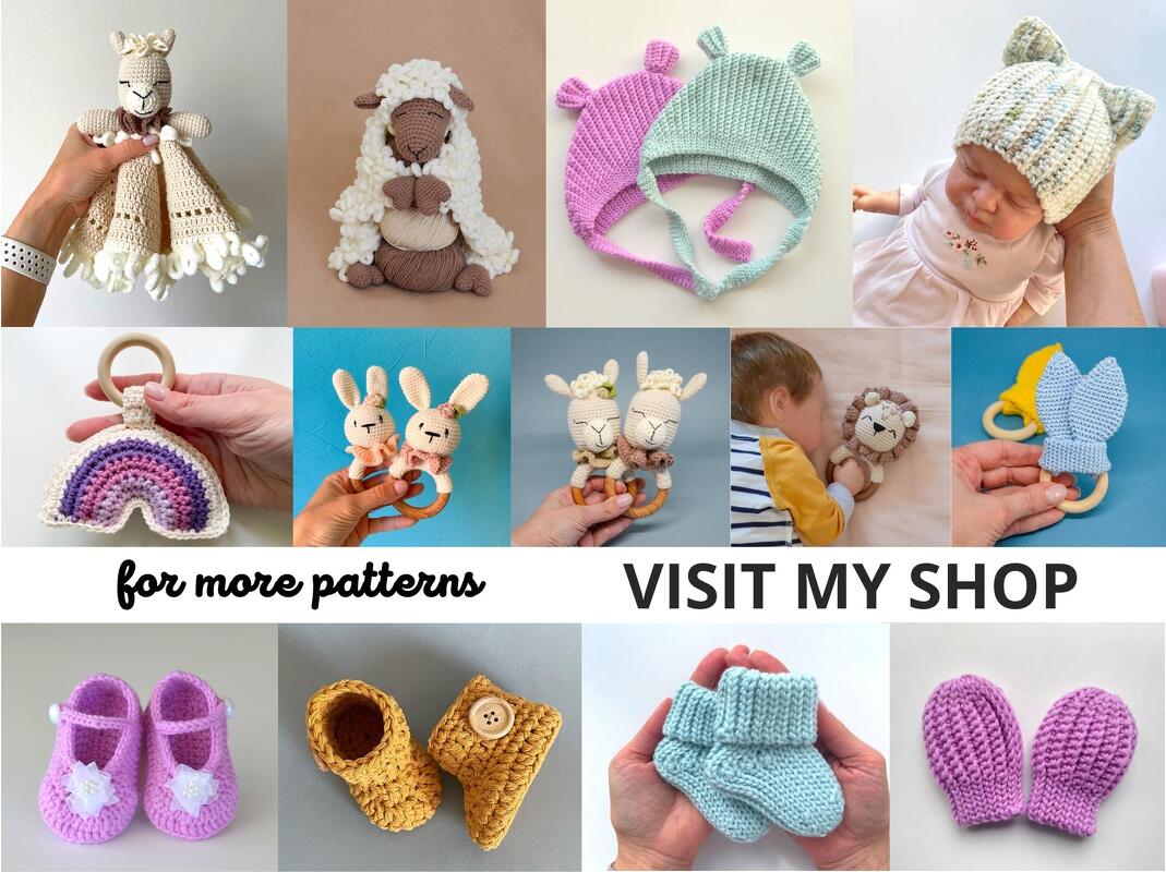 8 Crochet baby booties patterns bundle, newborn shoes, boy girl sneakers - Image 9