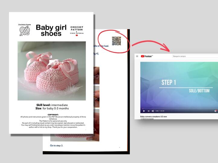 8 Crochet baby booties patterns bundle, newborn shoes, boy girl sneakers