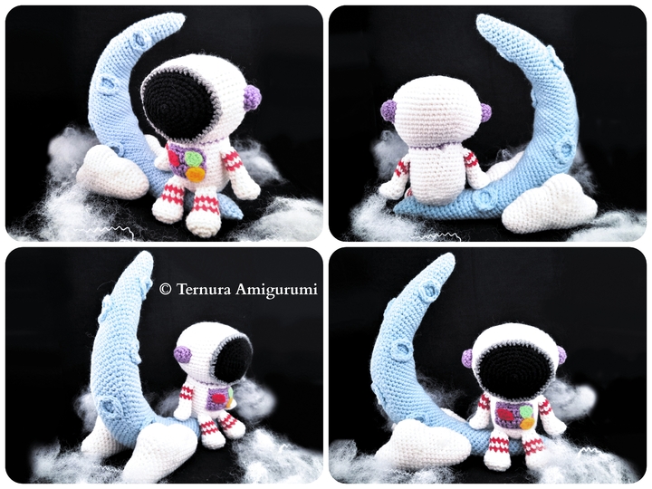 Astronaut on the moon Crochet Pattern