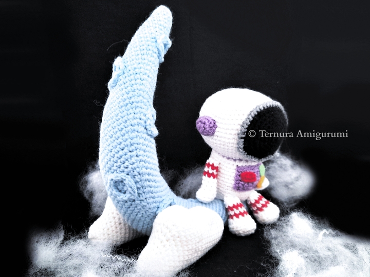 Astronaut on the moon Crochet Pattern