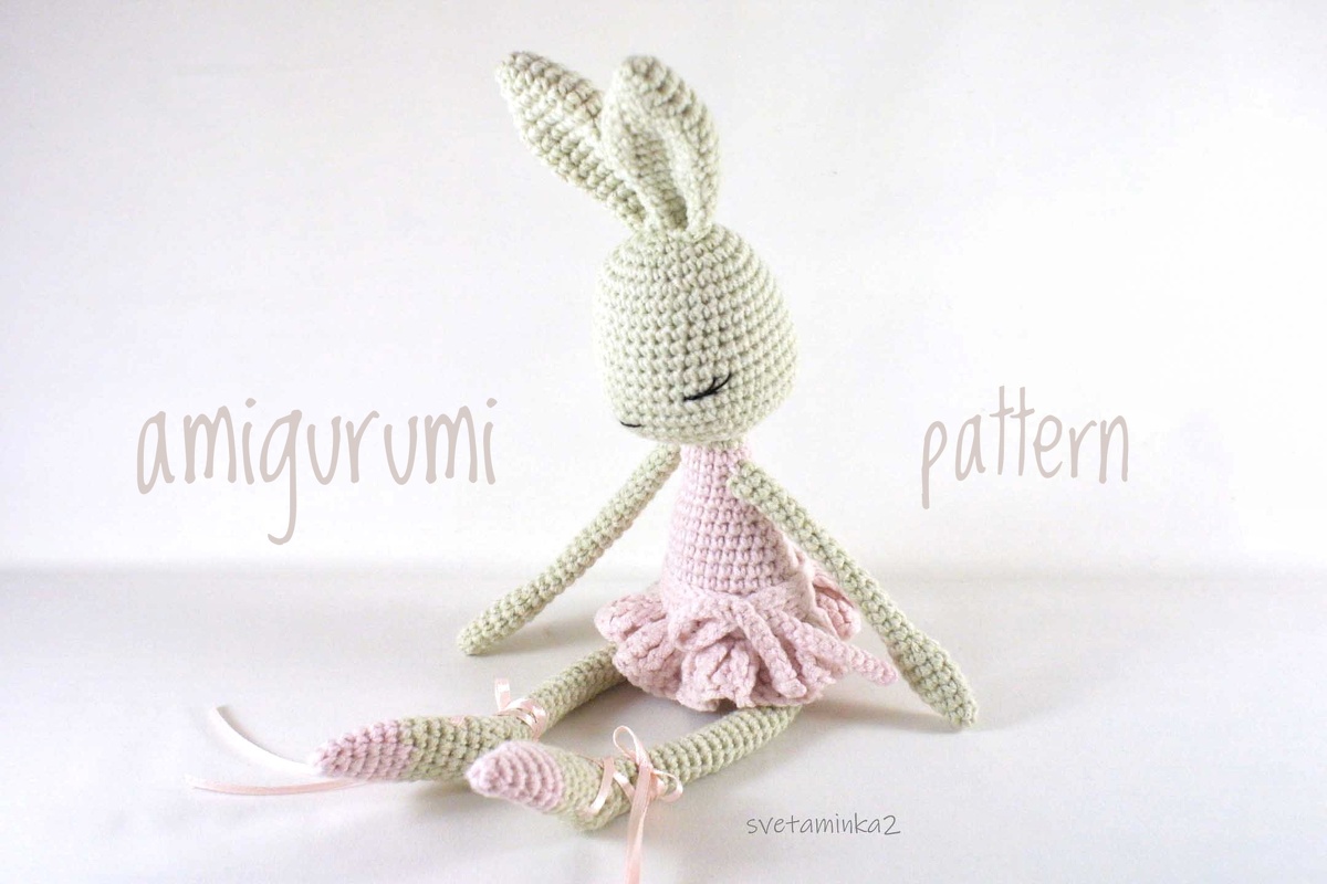 Amigurumi Ballerina Bunny Crochet Pattern Amigurumi Rabbit Doll Crochet Toy
