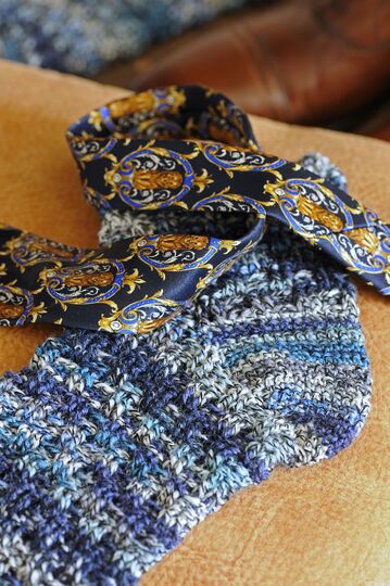 Häkelsocken "New York" Blau melierte Socken Häkelanleitung // PDF