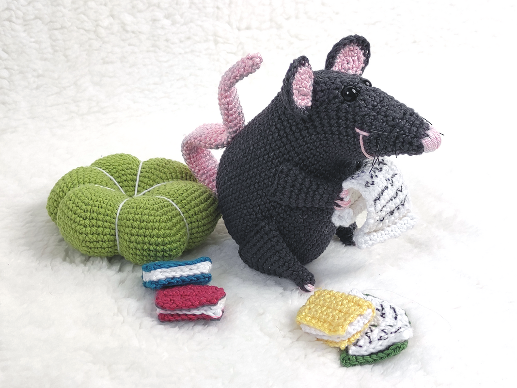 Häkelanleitung Leseratte