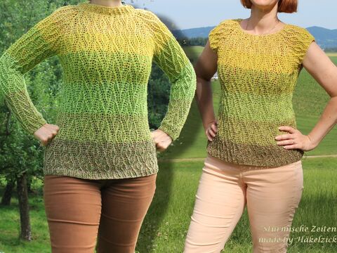 Anleitung Häkelpullover "Stürmische Zeiten" RVO in allen Größen