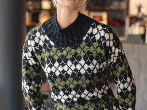 Pulli im Jacquardmuster