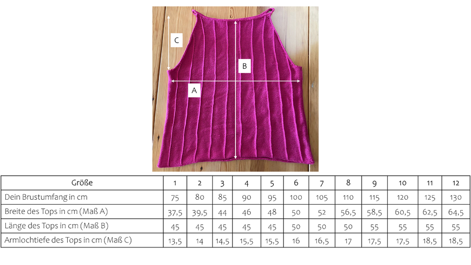 La Franja Top Knitting Pattern